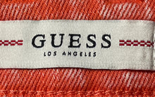 Load image into Gallery viewer, Guess Womens Orange 5-Pocket Design Belt Loops Button Front Cut-Off Shorts Sz 27