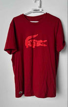Load image into Gallery viewer, Lacoste Mens Red Crew Neck Short Sleeve Pullover T-Shirt Size XL