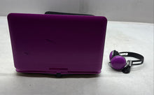 Load image into Gallery viewer, Ematic Purple Black Portable DVD Player With Headphones And Bag Not Tested
