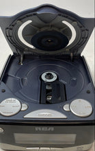 Load image into Gallery viewer, RCA Model RP4803A Dual Wake Black Gray Wired CD Clock Radio Untested