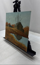 Load image into Gallery viewer, Oil Painting Presents Rural Landscape With Red Barn And Gnarled Signed By Miller