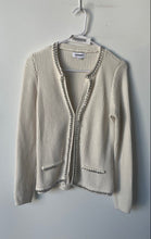 Load image into Gallery viewer, Express Womens Off White Knitted Long Sleeve Cardigan Sweater Size Small