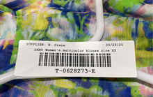 Load image into Gallery viewer, DKNY Womens Multicolor Abstract Print Sleeveless V-Neck Blouse Top Size XS