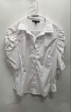 Load image into Gallery viewer, Zac & Rachel Womens White Puff Sleeve Button-Up Shirt Size Large With Tag