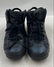 Load image into Gallery viewer, Authentic Nike Kids Jordan 6 Retro Blue Black Sneaker Shoes Size 6.5Y Worn