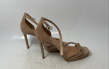 Load image into Gallery viewer, Vince Camuto Womens Klaresia Light Brown Suede Ankle Strap Sandals Size 8.5M