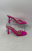 Load image into Gallery viewer, Steve Madden Womens Zarya Pink Leather High Heel Ankle Strap Sandals Size 8M