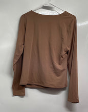 Load image into Gallery viewer, Old Navy Womens Brown Long Sleeve Square Neck Pullover T-Shirt Size XL