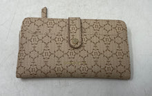 Load image into Gallery viewer, Nanette Lepore Womens Beige Monogram Print Multiple Card Slots Bifold Wallet