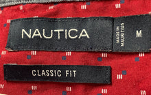 Load image into Gallery viewer, Nautica Mens Red Long Sleeve Collared Classic Fit Button-Up Shirt Size Medium