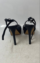 Load image into Gallery viewer, Gianni Bini Womens Ophyliah Black Leather Stiletto Heel Platform Sandals Sz 9.5B