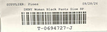 Load image into Gallery viewer, DKNY Womens Black Flat Front Slash Pockets Straight Leg Cargo Pants Size 8P