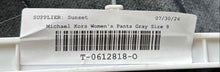 Load image into Gallery viewer, Michael Kors Womens Gray Flat Front Pockets Flared Leg Dress Pants Size 8