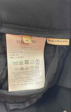 Load image into Gallery viewer, Authentic Valentino Mens Black Flat Front Regular Fit Dress Pants Size EUR 42