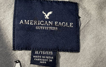 Load image into Gallery viewer, American Eagle Outfitters Mens Gray Printed Cotton Button-Up Shirt Size XL