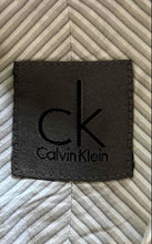 Load image into Gallery viewer, Calvin Klein Mens White Beige Striped Print Long Sleeve Dress Shirt Size XL