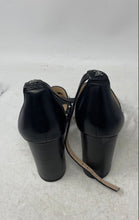 Load image into Gallery viewer, Sam Edelman Womens Yasha Black Silver Leather High Heel Ankle Strap Sandals Sz 8