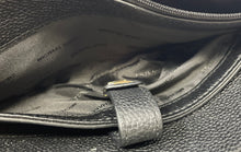 Load image into Gallery viewer, Michael Kors Womens Black Leather Card Holder Outer Pocket Crossbody Purse
