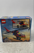 Load image into Gallery viewer, Lego City 60411 Fire Rescue Helicopter 85 Pieces Building Toy Set Sealed