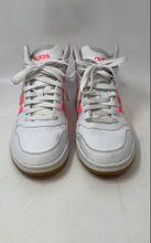Load image into Gallery viewer, Adidas Womens Hoops 3.0 Mid GW5458 White Orange Lace-Up Sneaker Shoes Size 9