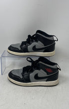 Load image into Gallery viewer, Nike Boys Air Jordan 1 Mid 640734-096 Black Gray White Sneaker Shoes Size 1Y
