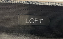 Load image into Gallery viewer, Loft Womens Black White Plaid High Waist Skinny Leg Trouser Pants Size 8