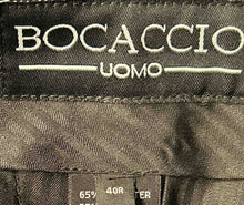 Load image into Gallery viewer, Bocaccio Uomo Mens Blue Flat Front Slash Pocket Regular Fit Dress Pants Size 40R