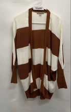 Load image into Gallery viewer, Love Change Womens Brown Beige Long Sleeve Open Front Cardigan Sweater Size S