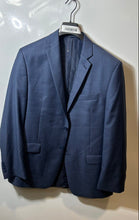 Load image into Gallery viewer, Calvin Klein Mens Blue Wool Slim Fit Notch Lapel Two-Button Blazer Jacket Sz 42R