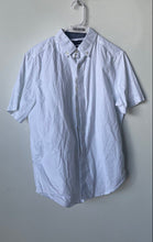 Load image into Gallery viewer, Nautica Mens White Short Sleeve Classic Fit Stretch Button-Up Shirt Size M