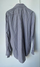Load image into Gallery viewer, Michael Kors Mens Multicolor Striped Long Sleeve Dress Shirt Size 15.5 34/35