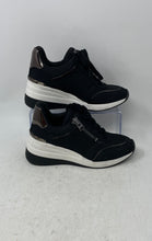 Load image into Gallery viewer, DKNY Womens Kaden Black Lace-Up Low Top Wedge Sneaker Shoes Size 6 M