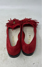 Load image into Gallery viewer, Anne Klein Womens Dixie Dark Red Fringe Tassel Slip-On Low Top Loafer Flats Sz 6