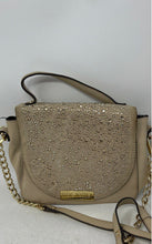 Load image into Gallery viewer, Steve Madden Womens Bmelodie Taupe Rhinestone Top Handle Crossbody Bag