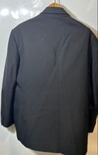 Load image into Gallery viewer, Lucci Mens Black Long Sleeve Notch Collar Pockets 2-Button Blazer Size 48R