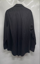 Load image into Gallery viewer, Calvin Klein Mens Black Cotton Slim Fit Long Sleeve Collared Dress Shirt Size XL