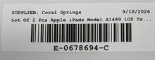 Load image into Gallery viewer, Lot Of 2 Pcs Apple iPad Mini 2 A1489 Multicolor iOS Tablets Not Tested For Parts
