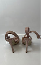 Load image into Gallery viewer, Steve Madden Womens Pink Lace Pointed Toe Stiletto Ankle Strap Heels Size 10