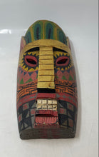Load image into Gallery viewer, Tribal Hand-Carved Multicolor Decorative Wall Hanging Wood Mask