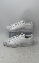 Load image into Gallery viewer, Adidas Womens Superstar FV3285 White Low Top Lace-Up Sneakers Shoes Size 8