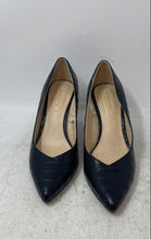 Load image into Gallery viewer, Liz Claiborne Womens Haslett Black Leather Pointed Toe Block Pump Heels Size 7M