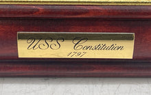 Load image into Gallery viewer, USS Constitution 1797 Cutty Sark Glass Made Boat Clipper Nautical Shadow Box