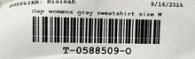 Load image into Gallery viewer, Gap Womens Gray Crew Neck Long Sleeve Pullover Sweatshirt Size Medium