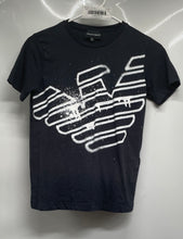 Load image into Gallery viewer, Emporio Armani Boys Blue Graphic Print Short Sleeve Pullover T-Shirt Size 12A