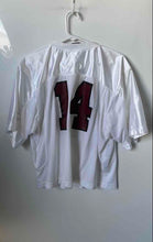 Load image into Gallery viewer, Nike Womens White Dri-Fit Charter #14 Football Jersey Shirt Size Large
