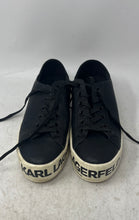 Load image into Gallery viewer, Karl Lagerfeld Paris Womens Bella Black Lace-Up Sneaker Shoes Size 7.5M