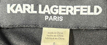 Load image into Gallery viewer, Karl Lagerfeld Womens Multicolor Floral Bell Sleeve Overlay Mini Dress Size 8
