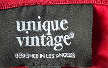 Load image into Gallery viewer, Unique Vintage Womens Red Velvet Off-The-Shoulder Pullover Blouse Top Size S/4