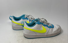 Load image into Gallery viewer, Nike Kids Court Borough Low 2 BQ5448-122 White Yellow Blue Sneaker Shoes Size 7Y