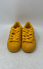 Load image into Gallery viewer, Adidas Mens Superstar S41808 Orange Leather Lace-Up Low Top Tennis Shoes Size 4